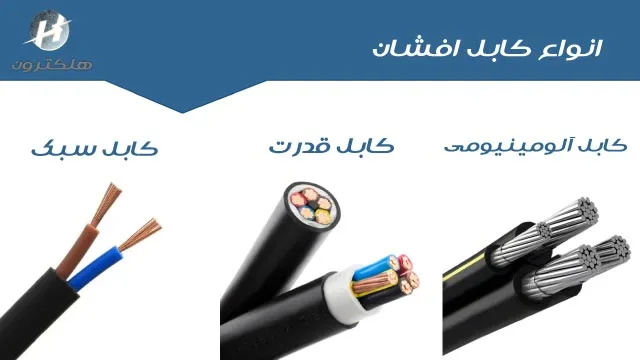 انواع کابل افشان